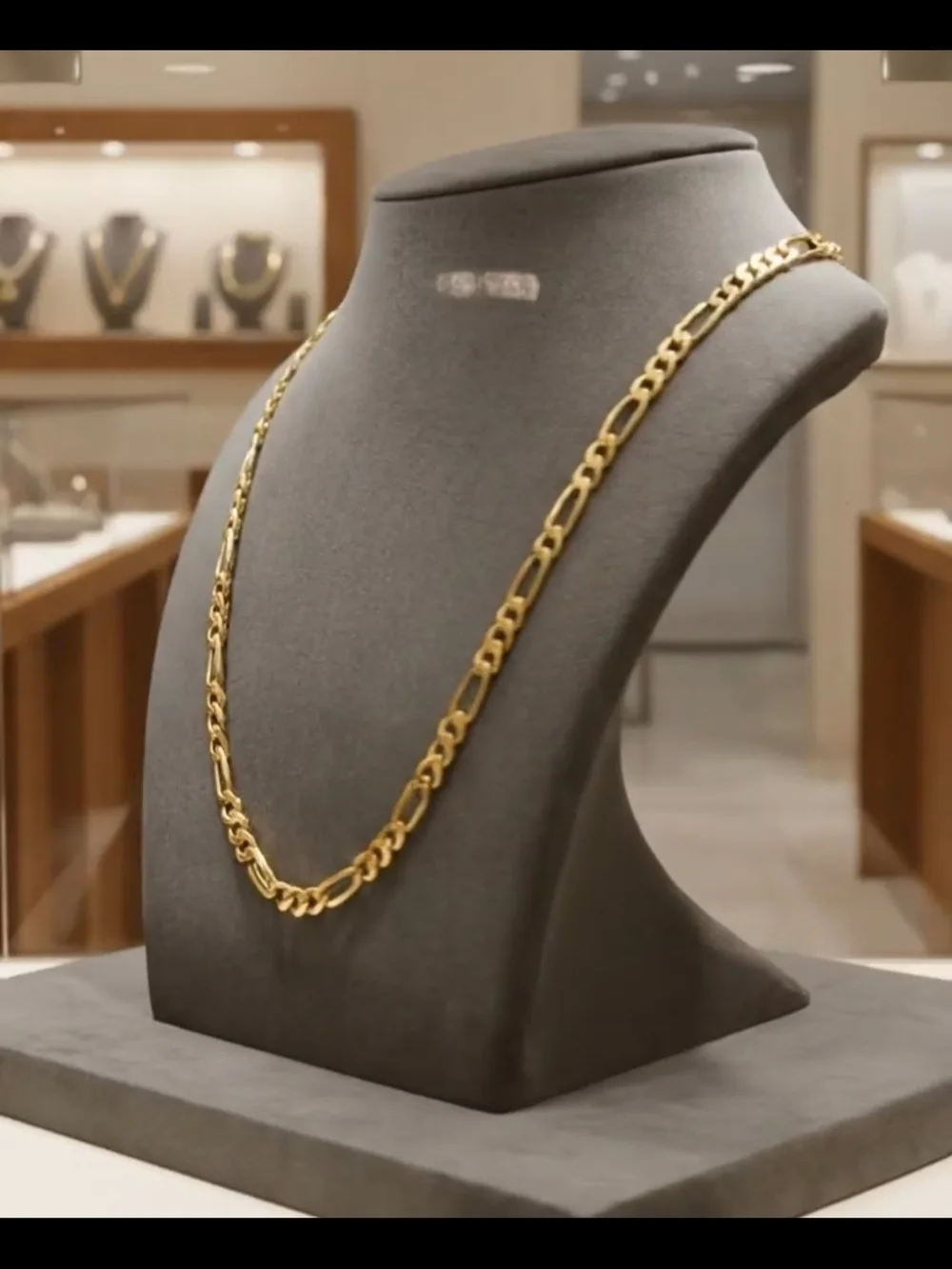 Gold Filled Figaro Chain Necklace.